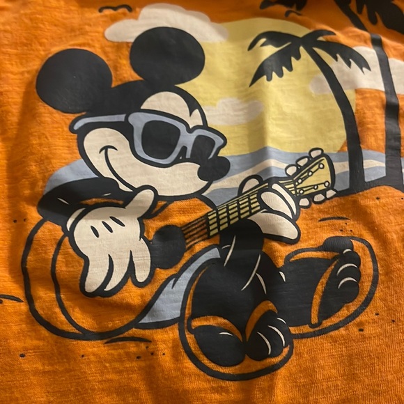 🌈 Gap Disney Mickey Mouse T Shirt Sz 3Y Tropical Vacation - Picture 5 of 5